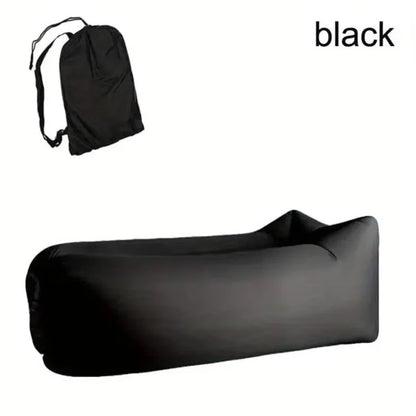 LUSQI Inflatable Lounger Air Sofa Extra Thick Foldable Couch For Outdoor Camping Beach Patio Quick Inflation Home Furniture