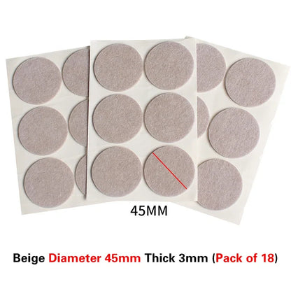 16 Styles Thicken Self Adhesive Felt Chair Leg Pads Floor Protectors Furniture Legs Table Leg Covers Round Bottom Anti-Slip Pads