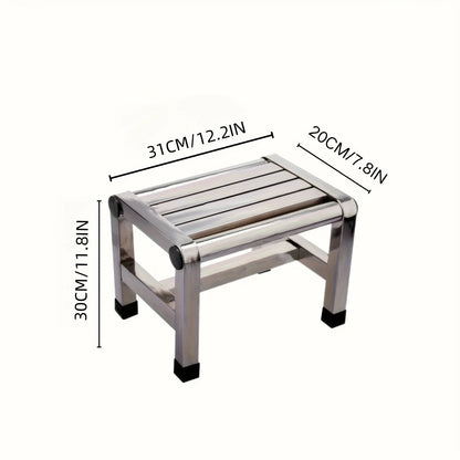 Multi Functional Stainless Steel Stool - Durable Thick & Sturdy Stool