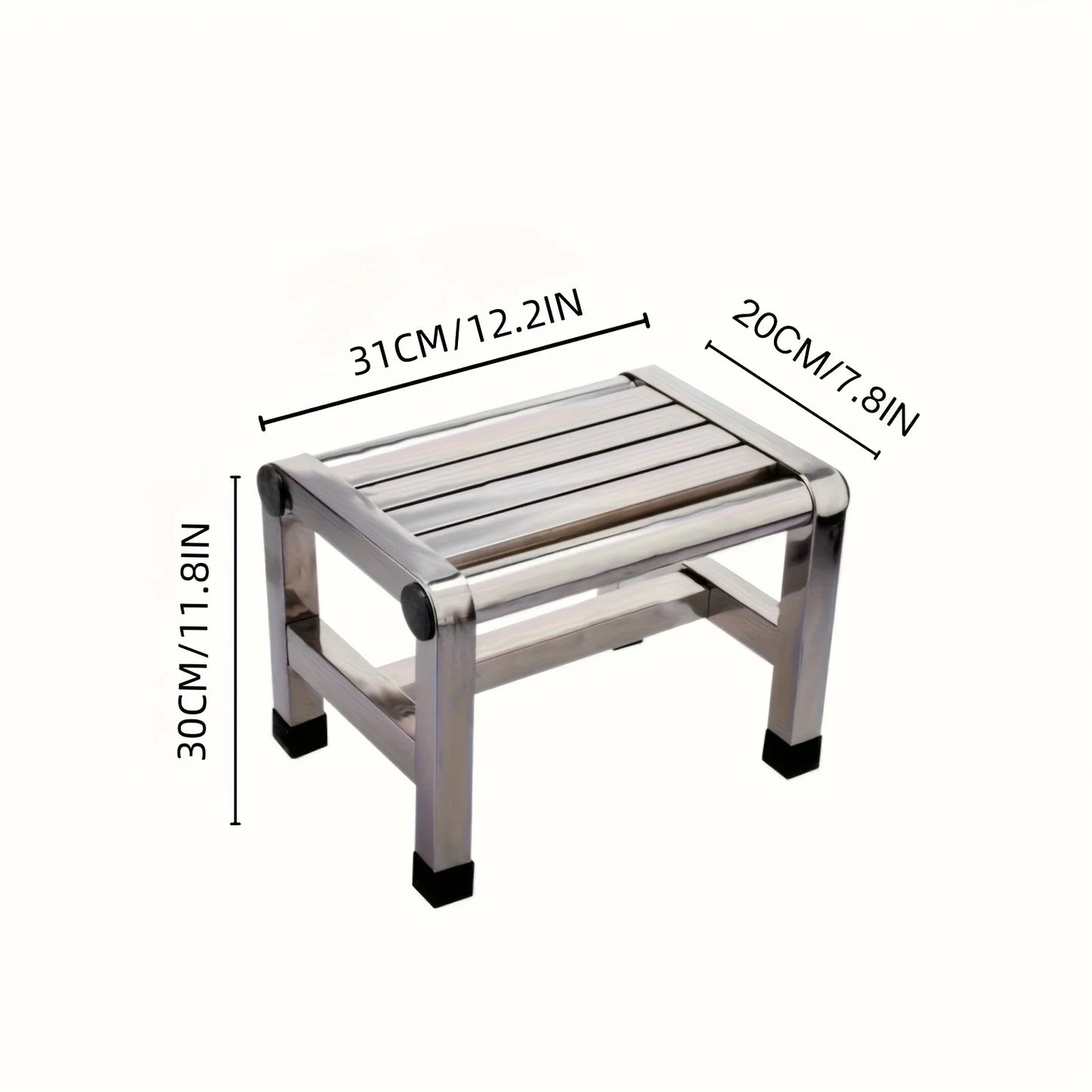 Multi Functional Stainless Steel Stool - Durable Thick & Sturdy Stool