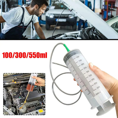 550ML Needle Barrel Oil Pump Syringe Large Syringes Reusable Pump Measuring With Scale Syringe With Tube ﻿