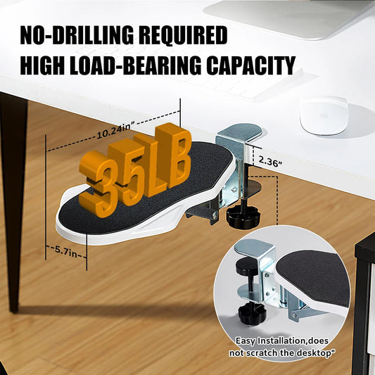 1 PC Computer Arm Support Bracket Suitable for Office Desk Adjusted To Rotate Wrist Support Bracket Extension Tray for Home Use