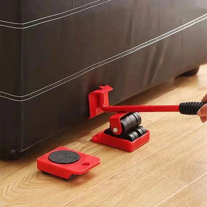 Heavy Duty Furniture Mover Set - 2/4/5pcs Multipurpose Roller Sliders for Effortless Lifting & Moving, Hardwood Floor Protector
