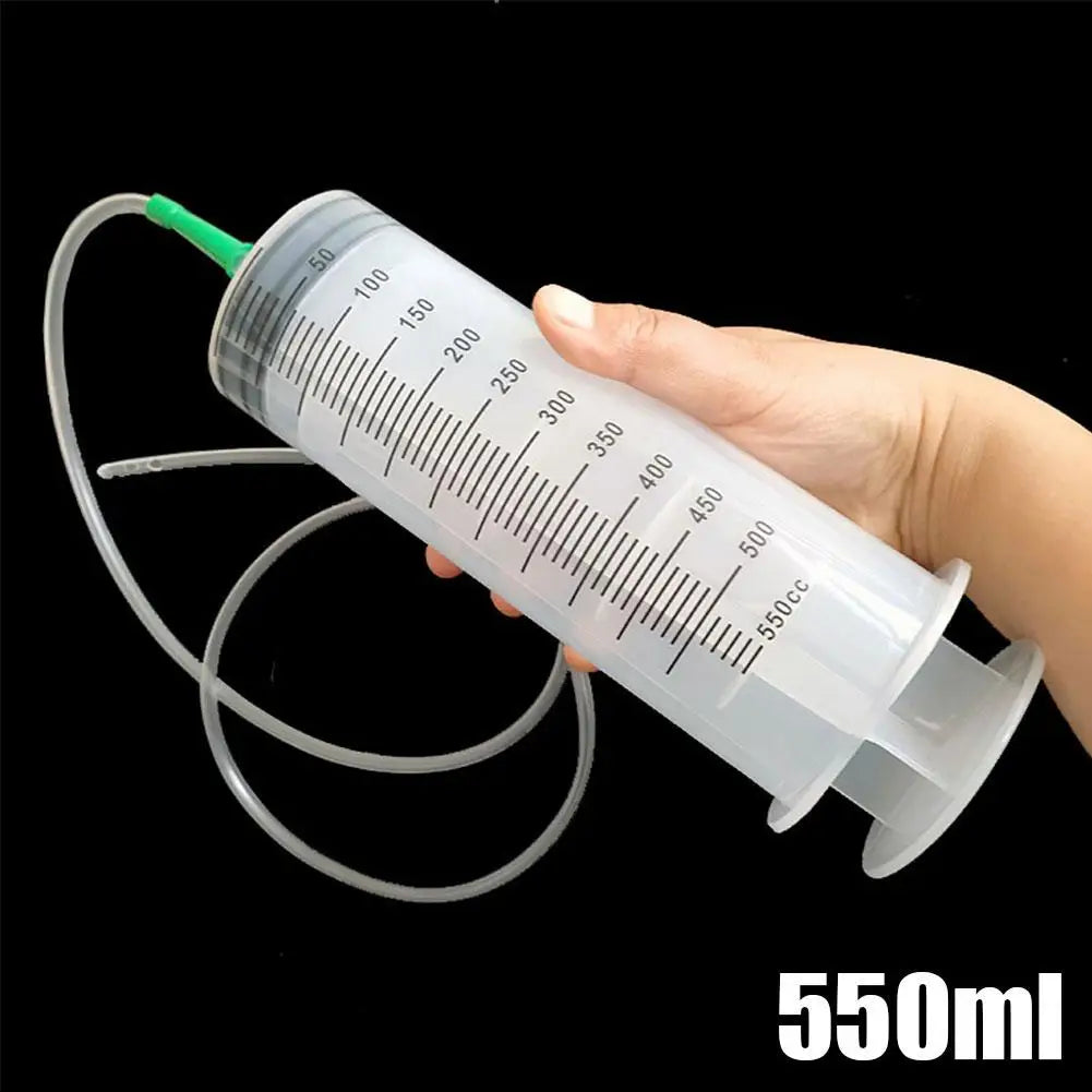 550ML Needle Barrel Oil Pump Syringe Large Syringes Reusable Pump Measuring With Scale Syringe With Tube ﻿