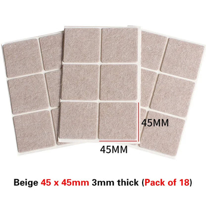 16 Styles Thicken Self Adhesive Felt Chair Leg Pads Floor Protectors Furniture Legs Table Leg Covers Round Bottom Anti-Slip Pads