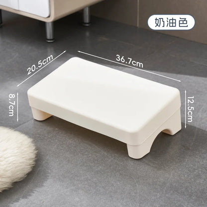 Ergonomic PP Footrest Under Desk Foot Stool Comfortable Space-Saving Foot Rest for Office Work Study Sofa Home
