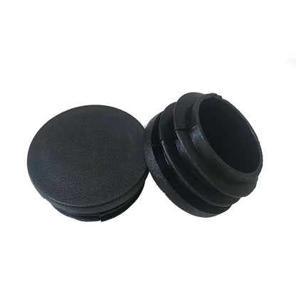 12mm-76mm Black Plastic Round Caps Inner Plug Protection Gasket Dust Seal End Cover Caps For Pipe Bolt Furniture