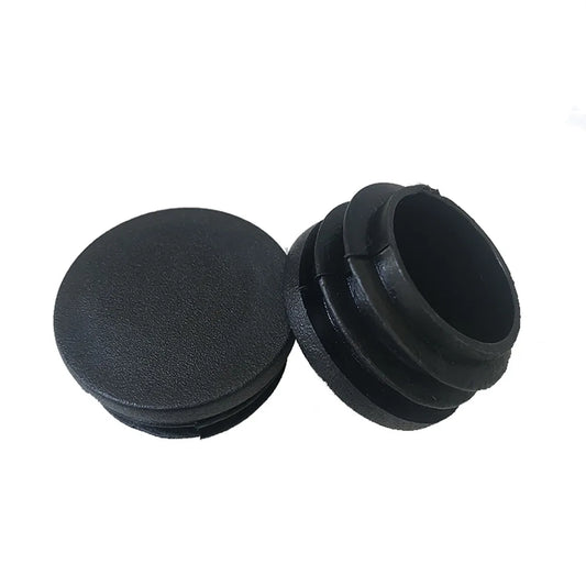 12mm-76mm Black Plastic Round Caps Inner Plug Protection Gasket Dust Seal End Cover Caps For Pipe Bolt Furniture