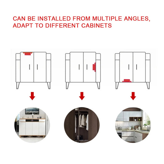 12 Pieces Cupboard Kitchen Furniture Magnetic Cabinet Door Latch Closures White Plastic Strong Powerful Magnet Catch