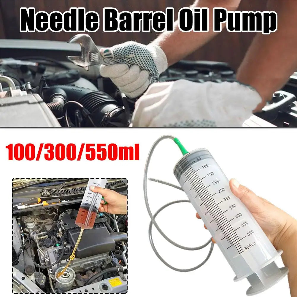 550ML Needle Barrel Oil Pump Syringe Large Syringes Reusable Pump Measuring With Scale Syringe With Tube ﻿