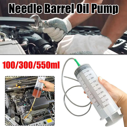550ML Needle Barrel Oil Pump Syringe Large Syringes Reusable Pump Measuring With Scale Syringe With Tube ﻿