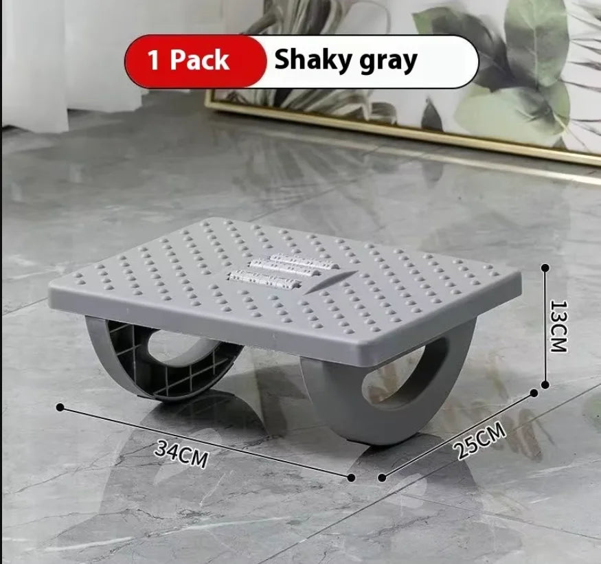 Ergonomic Foot Rest with Massage Rollers - Portable Under Desk Stool for Office & Home