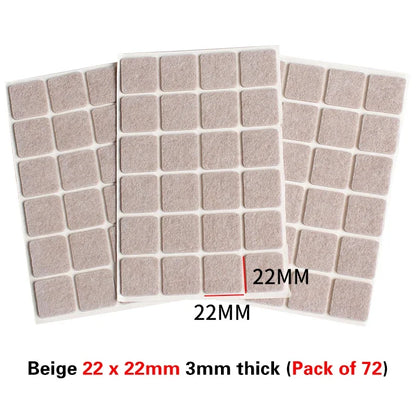 16 Styles Thicken Self Adhesive Felt Chair Leg Pads Floor Protectors Furniture Legs Table Leg Covers Round Bottom Anti-Slip Pads