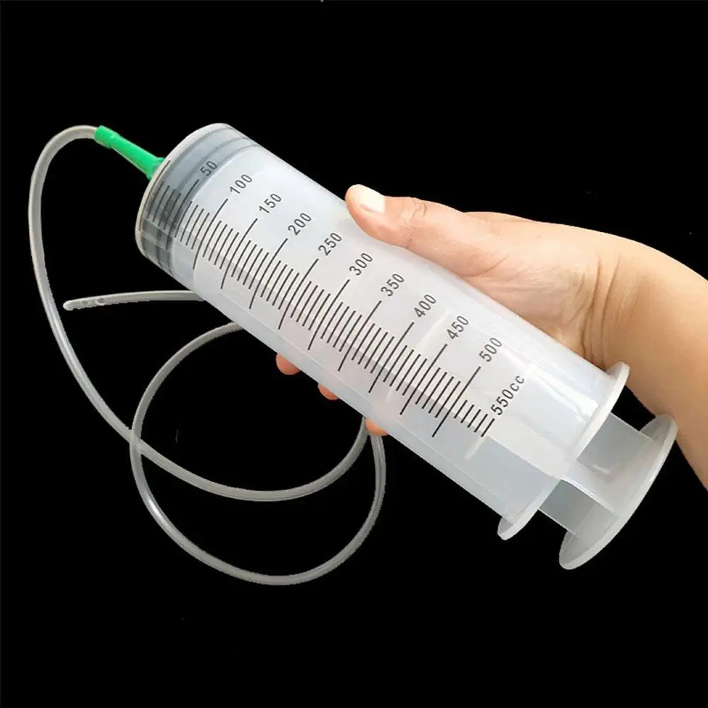 550ML Needle Barrel Oil Pump Syringe Large Syringes Reusable Pump Measuring With Scale Syringe With Tube ﻿