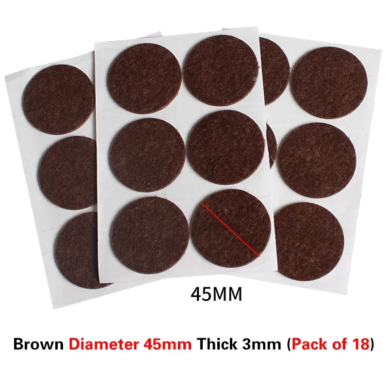 16 Styles Thicken Self Adhesive Felt Chair Leg Pads Floor Protectors Furniture Legs Table Leg Covers Round Bottom Anti-Slip Pads