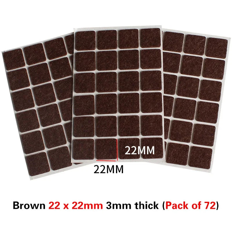 16 Styles Thicken Self Adhesive Felt Chair Leg Pads Floor Protectors Furniture Legs Table Leg Covers Round Bottom Anti-Slip Pads