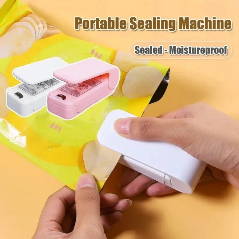 Portable Sealing Machine Household Mini Heat Bag Sealing Machine Plastic Food Bag Closure Repeated Sealing Kitchen Accessories