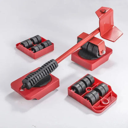 Heavy Duty Furniture Mover Set - 2/4/5pcs Multipurpose Roller Sliders for Effortless Lifting & Moving, Hardwood Floor Protector