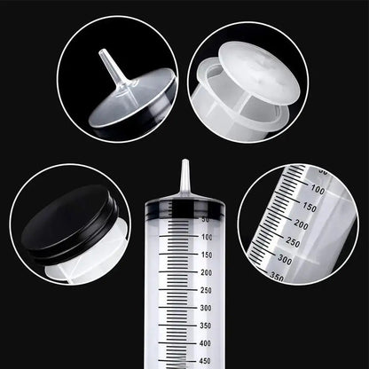 550ML Needle Barrel Oil Pump Syringe Large Syringes Reusable Pump Measuring With Scale Syringe With Tube ﻿