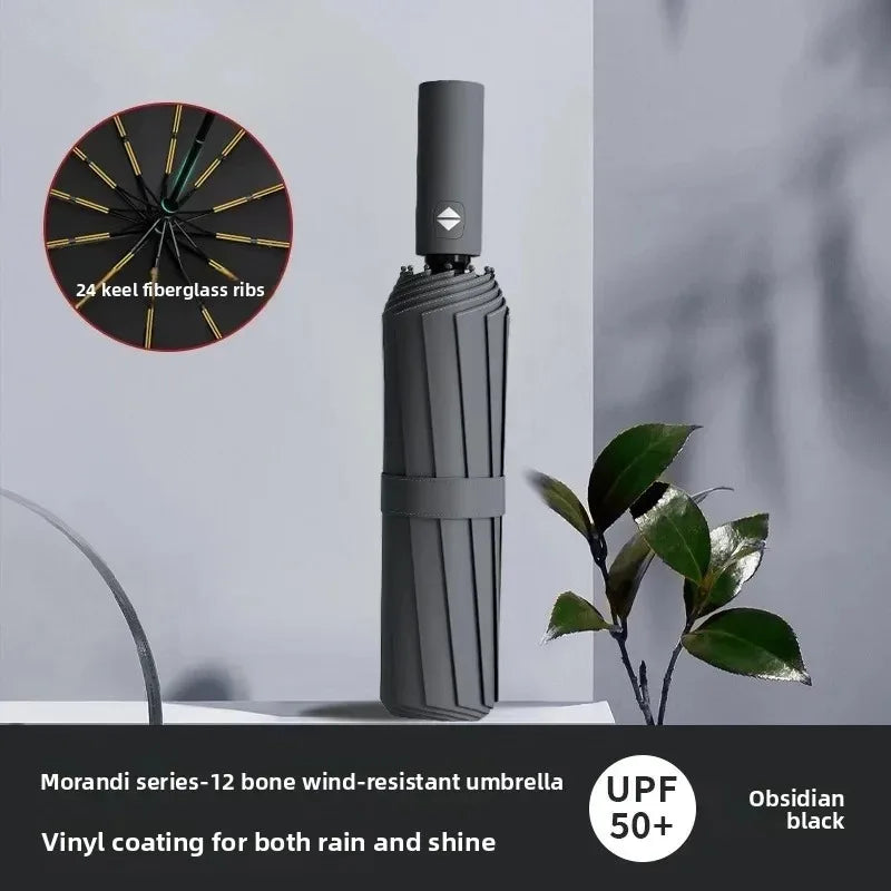 Automatic umbrella sunshade self-opening vinyl sunscreen UV protection folding sun umbrella
