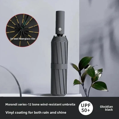 Automatic umbrella sunshade self-opening vinyl sunscreen UV protection folding sun umbrella