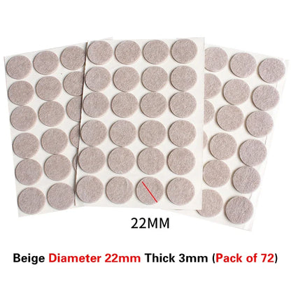 16 Styles Thicken Self Adhesive Felt Chair Leg Pads Floor Protectors Furniture Legs Table Leg Covers Round Bottom Anti-Slip Pads