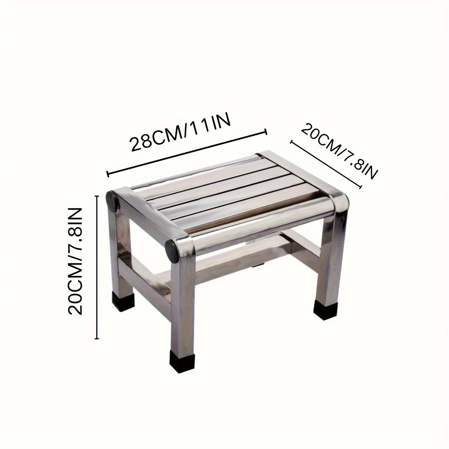 Multi Functional Stainless Steel Stool - Durable Thick & Sturdy Stool