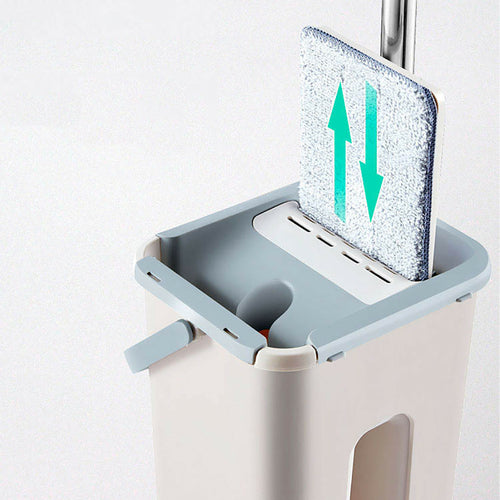 Flat Squeeze Magic Automatic Mop And Bucket