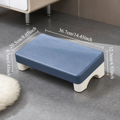 Ergonomic PP Footrest Under Desk Foot Stool Comfortable Space-Saving Foot Rest for Office Work Study Sofa Home