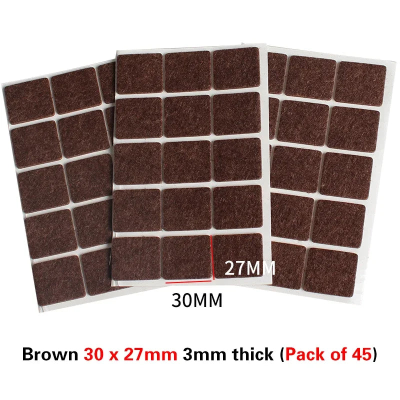 16 Styles Thicken Self Adhesive Felt Chair Leg Pads Floor Protectors Furniture Legs Table Leg Covers Round Bottom Anti-Slip Pads