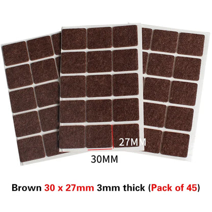 16 Styles Thicken Self Adhesive Felt Chair Leg Pads Floor Protectors Furniture Legs Table Leg Covers Round Bottom Anti-Slip Pads