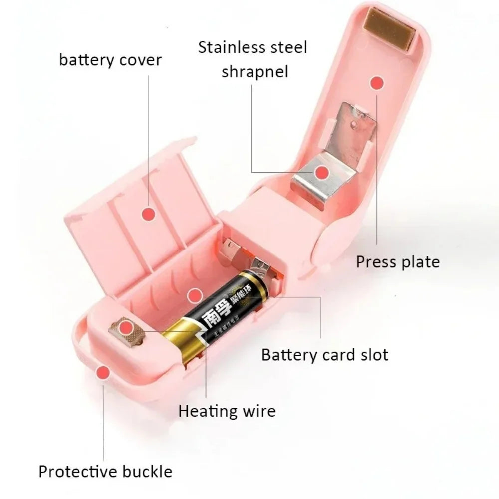 Portable Sealing Machine Household Mini Heat Bag Sealing Machine Plastic Food Bag Closure Repeated Sealing Kitchen Accessories