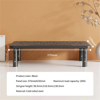 Adjustable computer Rack Telescopic Desk Monitor Holder Elevated PC Screen Stand Reduce Neck Strain Office Storage Supplies