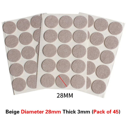 16 Styles Thicken Self Adhesive Felt Chair Leg Pads Floor Protectors Furniture Legs Table Leg Covers Round Bottom Anti-Slip Pads