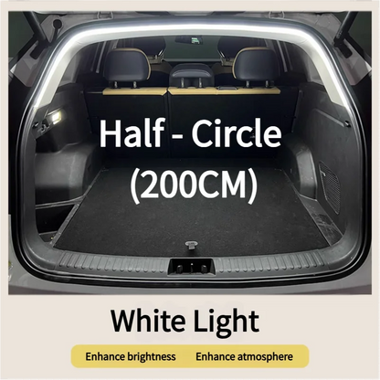 Car high brightness trunk lighting ambient light interior decoration LED wiring free automatic sensing tailgate light strip